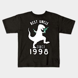 Best Uncle 1998 T-Shirt UncleSaurus Since 1998 Dad Gift Kids T-Shirt